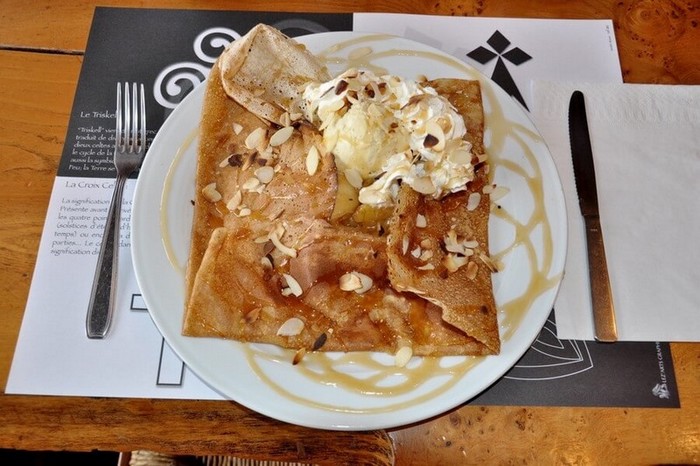 Crêperie Fouesnant Pleuven crêpe sucrée
